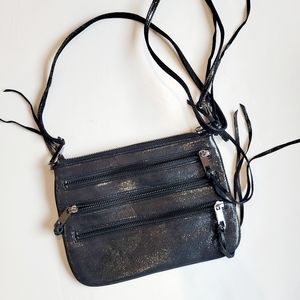 Rebecca Minkoff Crossbody 4 compartments purse Grey Metallic